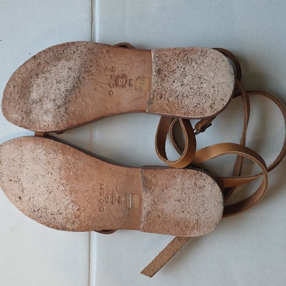 Doen | Tan Leather Sandals, Size 38 - Picture 4 of 6